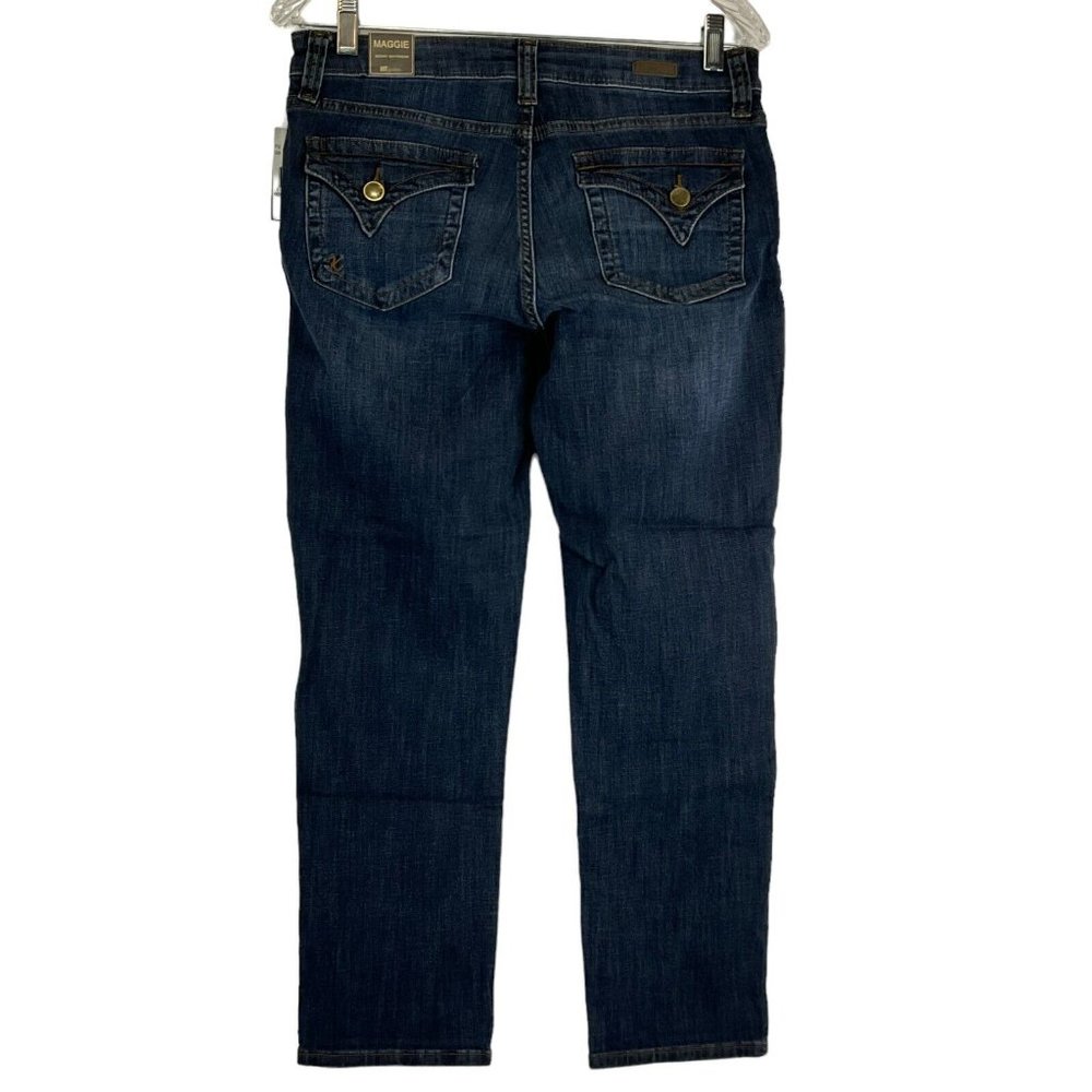 KUT from The Kloth Jeans Women's Size 4 Blue Maggie Skinny Boyfriend Crop Denim - Picture 3 of 11